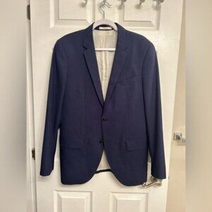 Club Monaco Loro Piana Zelander Fabric Blue Blazer Jacket